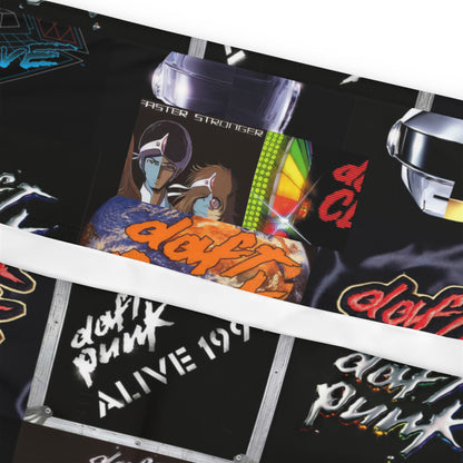 Daft Punk Album Cover Collage Plus Size Leggings