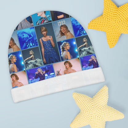 Taylor Swift Blue Aesthetic Collage Baby Beanie