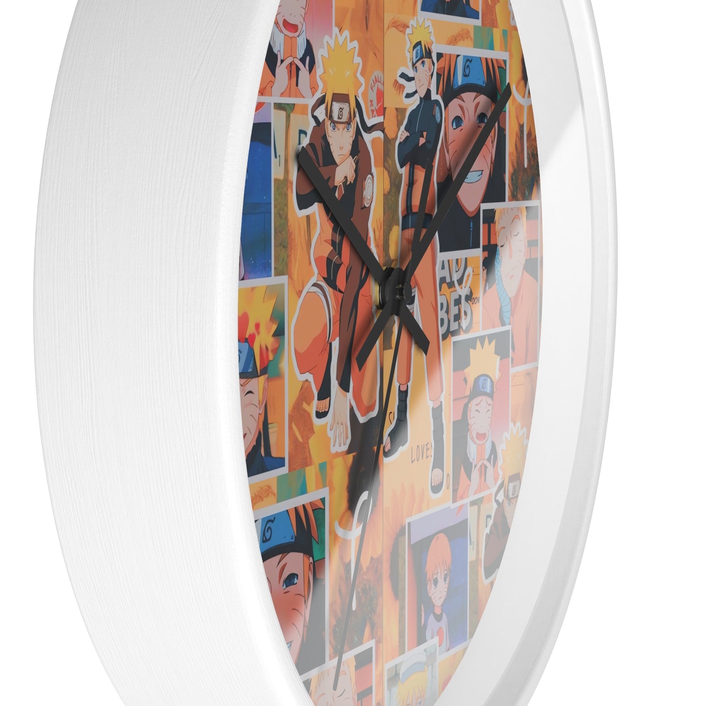 Naruto Uzumaki Sunflower Blaze Collage Wall Clock