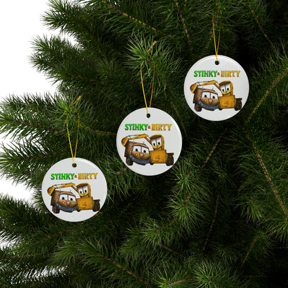 Stinky & Dirty Best Buds Ceramic Ornaments (1pc, 3pcs, 5pcs, 10pcs)