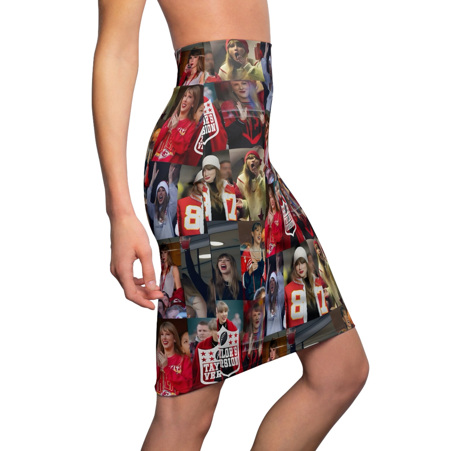 Taylor Swift Chiefs Fan Taylor's Version Women's Pencil Skirt