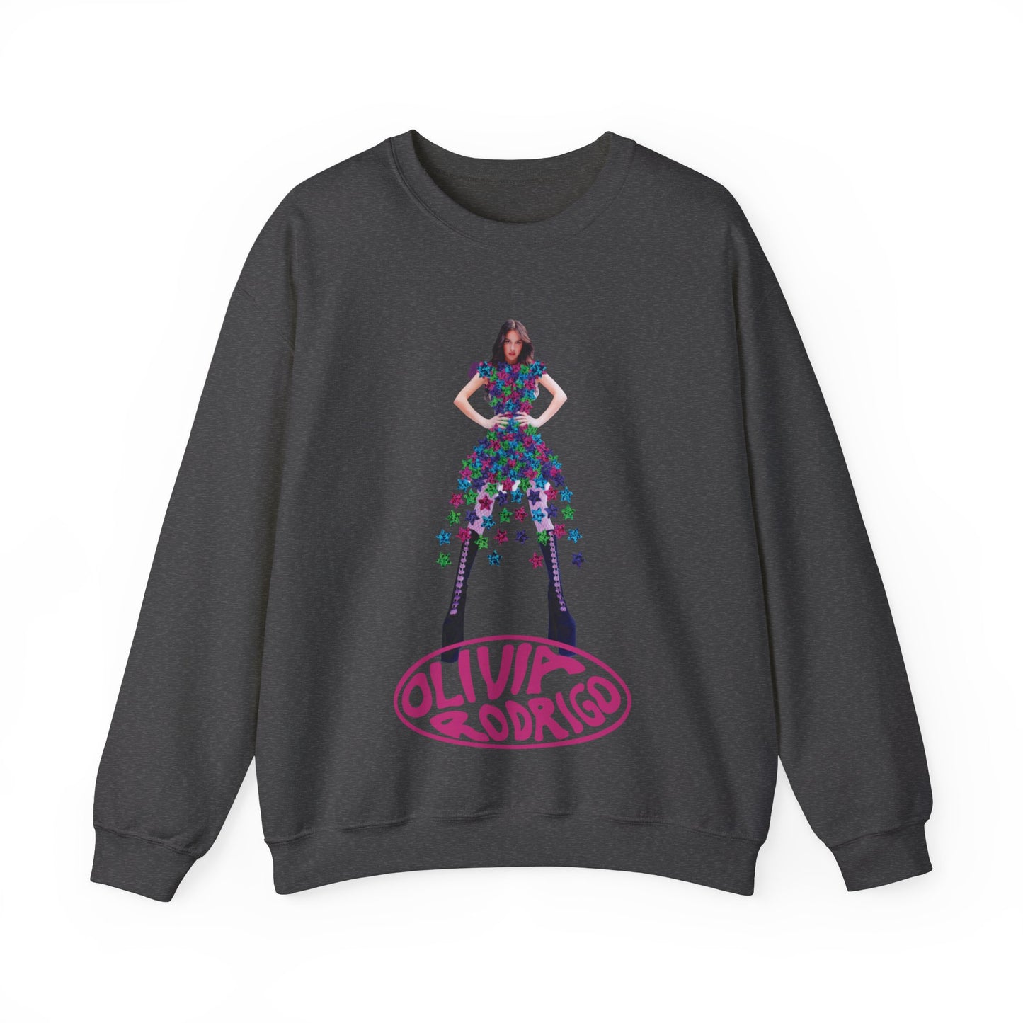 Olivia Rodrigo Hits Magazine Cover Unisex Heavy Blend Crewneck Sweatshirt