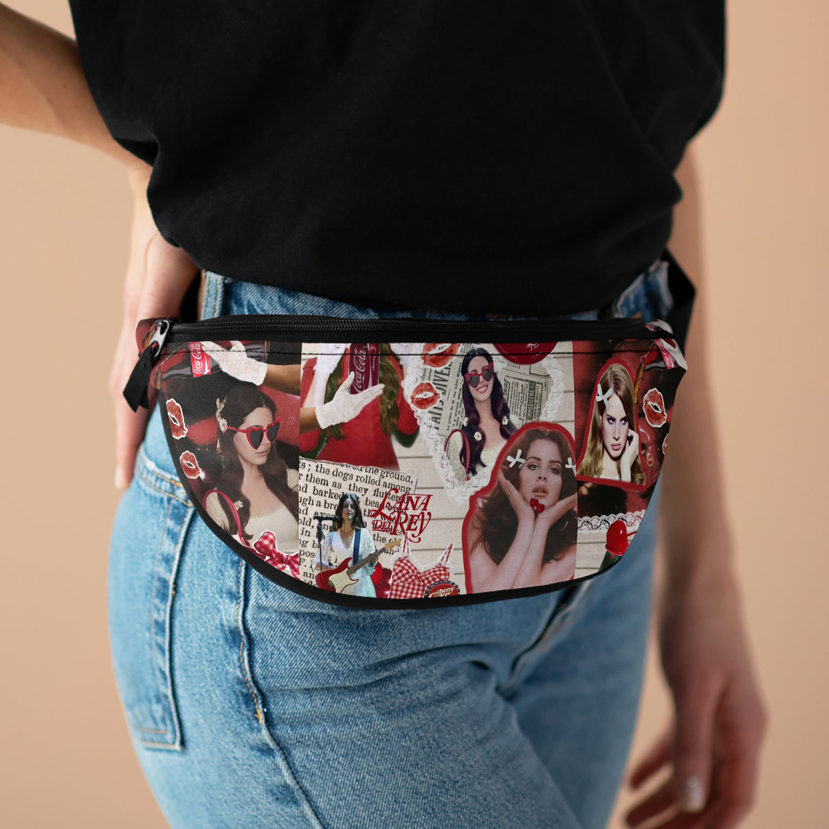 Lana Del Rey Cherry Coke Collage Fanny Pack – Fandom Flair