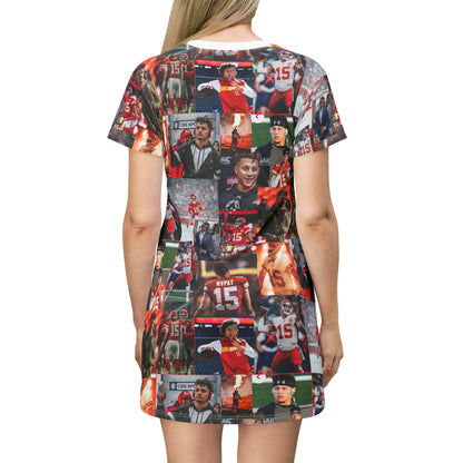 Patrick Mahomes Chiefs MVPAT Photo Collage T-Shirt Dress