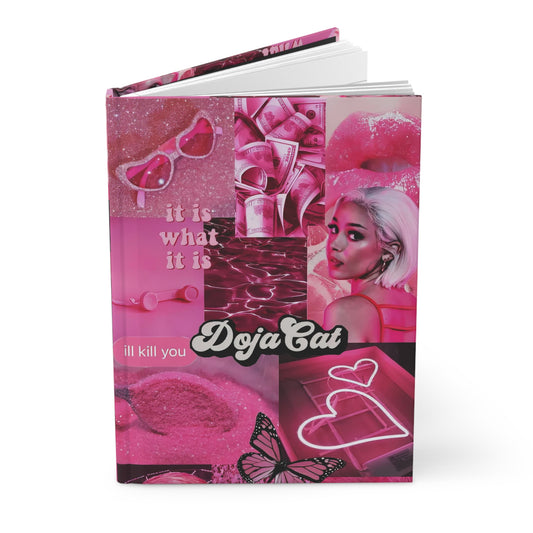 Doja Cat Pink Vibes Collage Hardcover Journal