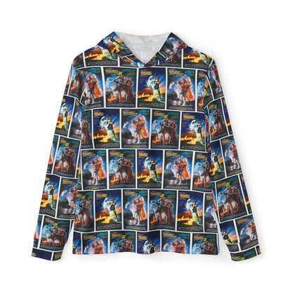 Back To The Future Movie Posters Collage Men's Sports Warmup Hoodie