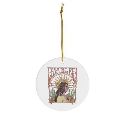 Lana Del Rey Vintage Artwork Ceramic Ornament