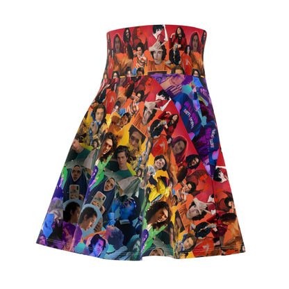 Conan Grey Rainbow Photo Collage Women's Skater Skirt