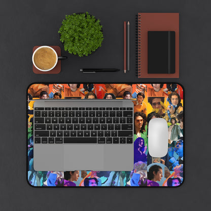 Conan Grey Rainbow Photo Collage Desk Mat