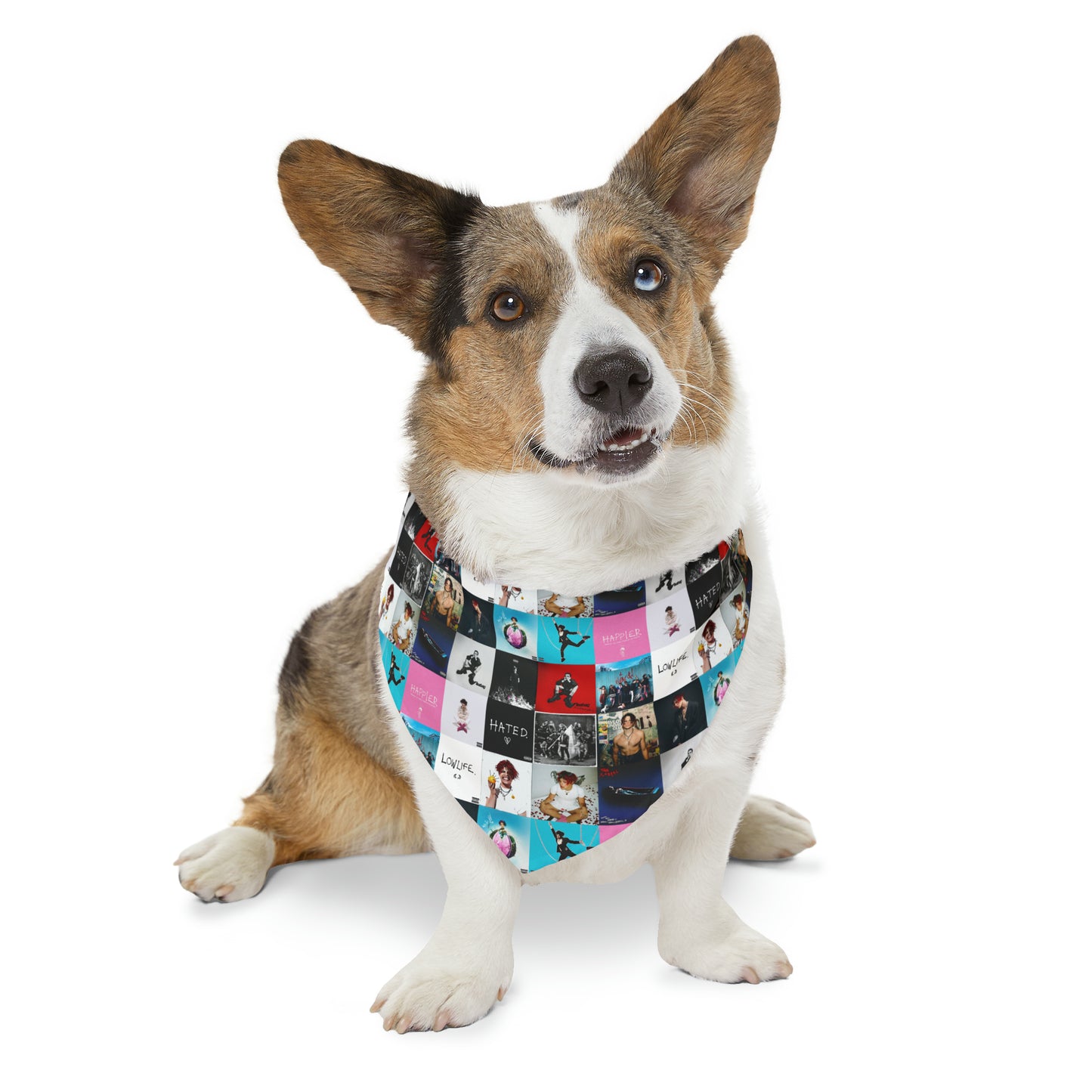 YUNGBLUD Album Cover Art Collage Pet Bandana Collar