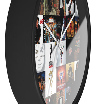 Michael Jackson Album Cover Collage Wall Clock