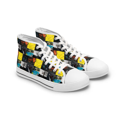 Post Malone Album Art Collage Women's High Top Sneakers