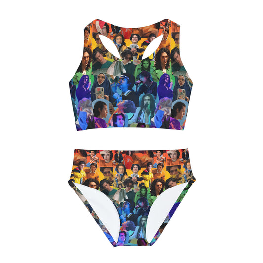 Conan Grey Rainbow Photo Collage Girls Two Piece Swimsuit