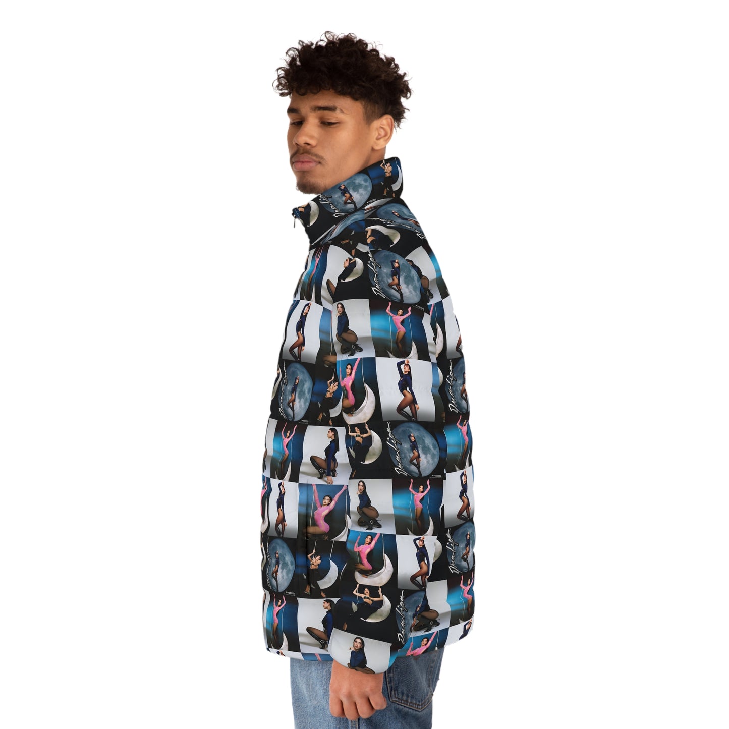 Dua Lipa Future Nostalgia Moonlight Mosaic Men's Puffer Jacket