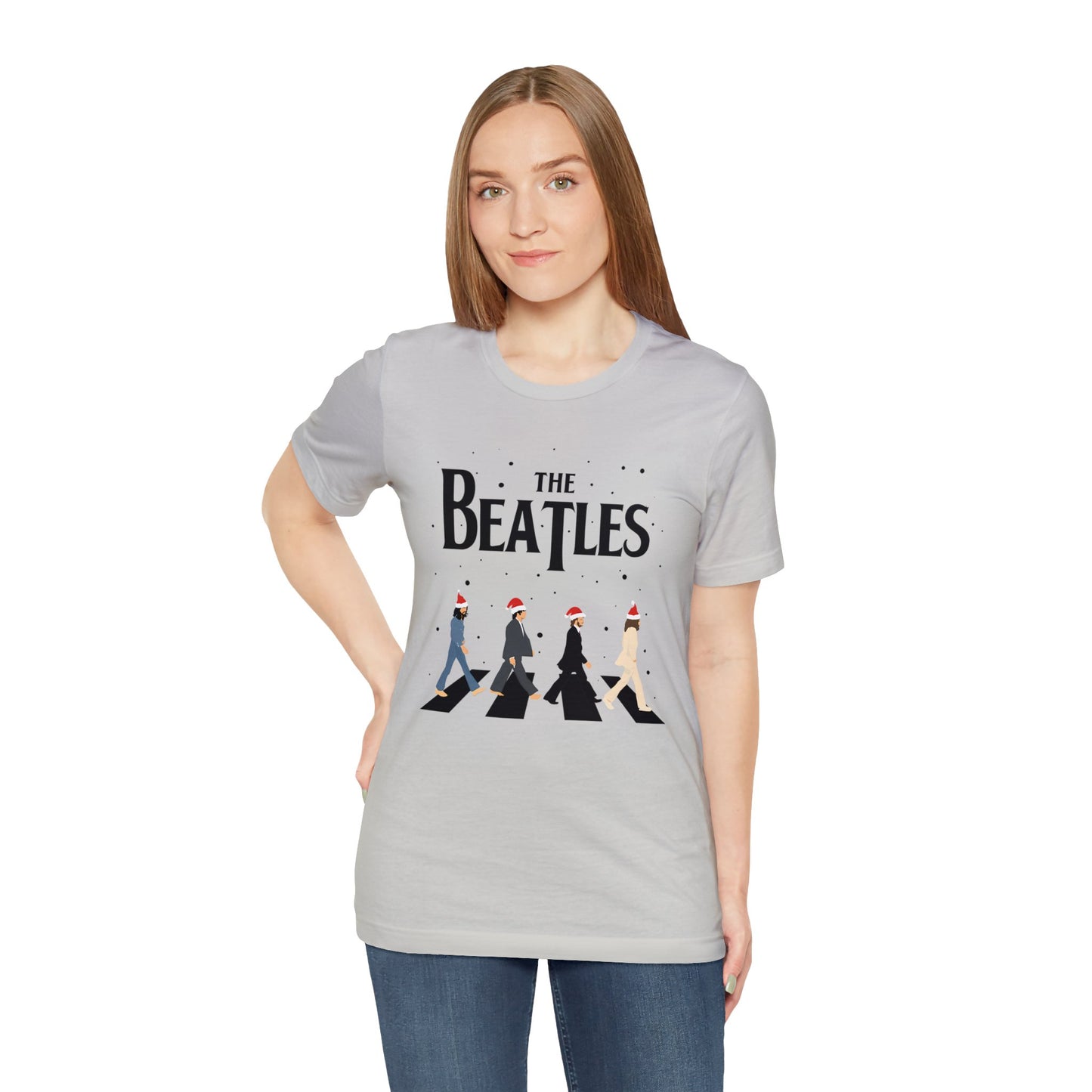 The Beatles Abbey Road Santas Unisex Jersey Short Sleeve Tee Shirt