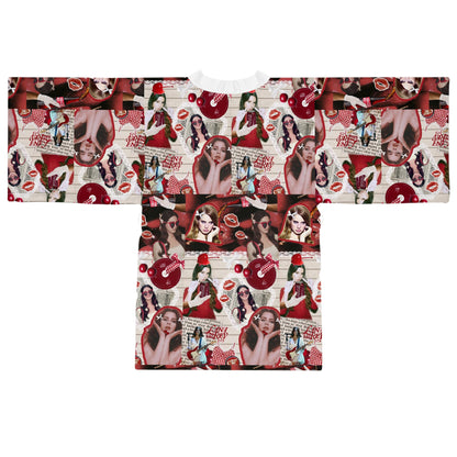 Lana Del Rey Cherry Coke Collage Long Sleeve Kimono Robe