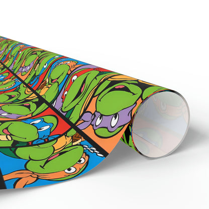 TMNT Turtle Toon Montage Gift Wrapping Paper