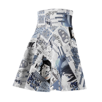 Demon Slayer Giyu Aesthetic Collage Women's Skater Skirt