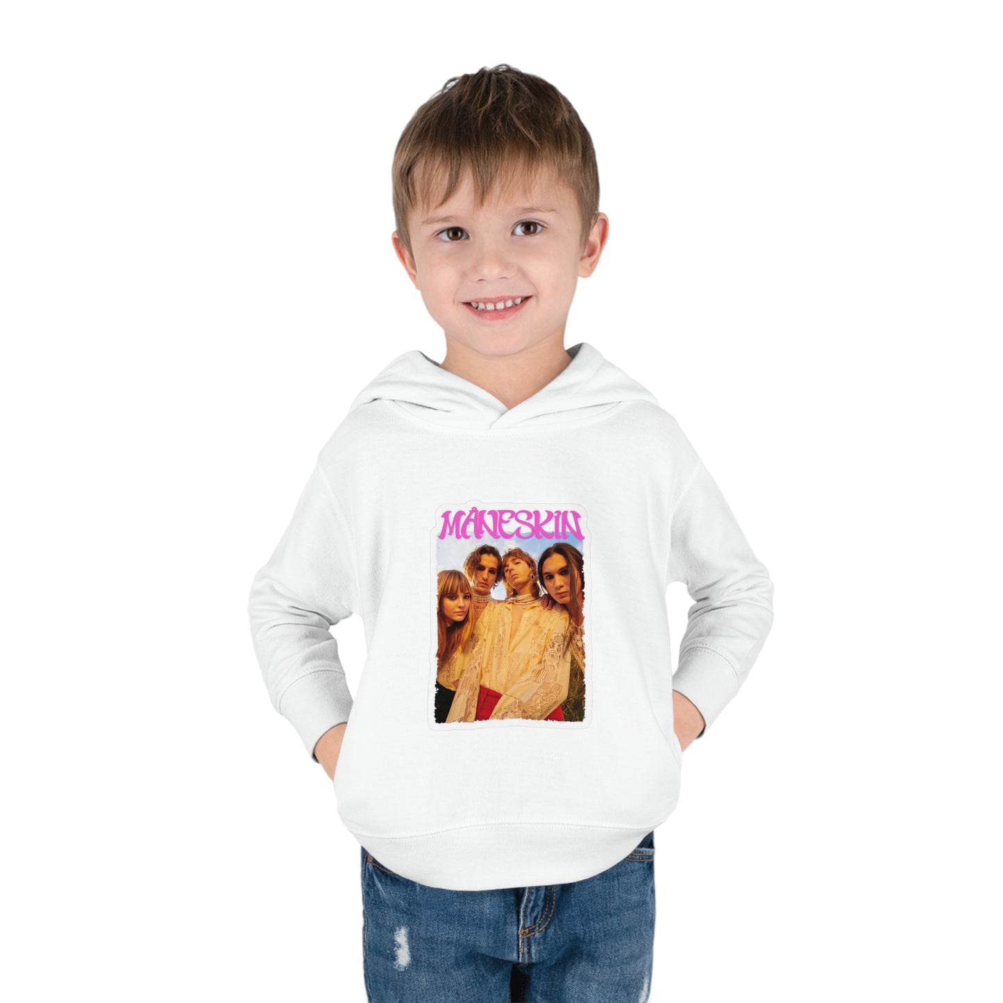 Måneskin Group Photo Toddler Pullover Fleece Hoodie