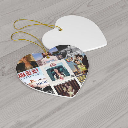 Lana Del Rey Album Cover Collage Ceramic Ornament