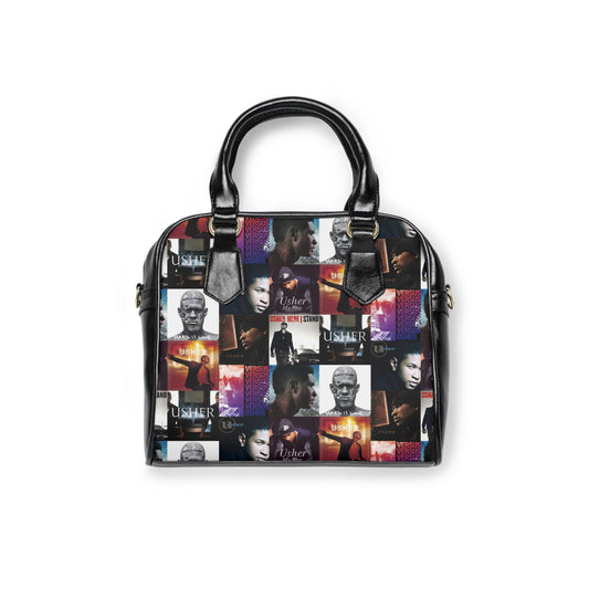 Usher Album Cover Art Mosaic Shoulder Handbag