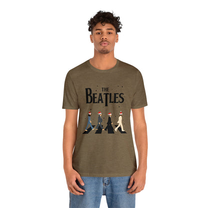 The Beatles Abbey Road Santas Unisex Jersey Short Sleeve Tee Shirt