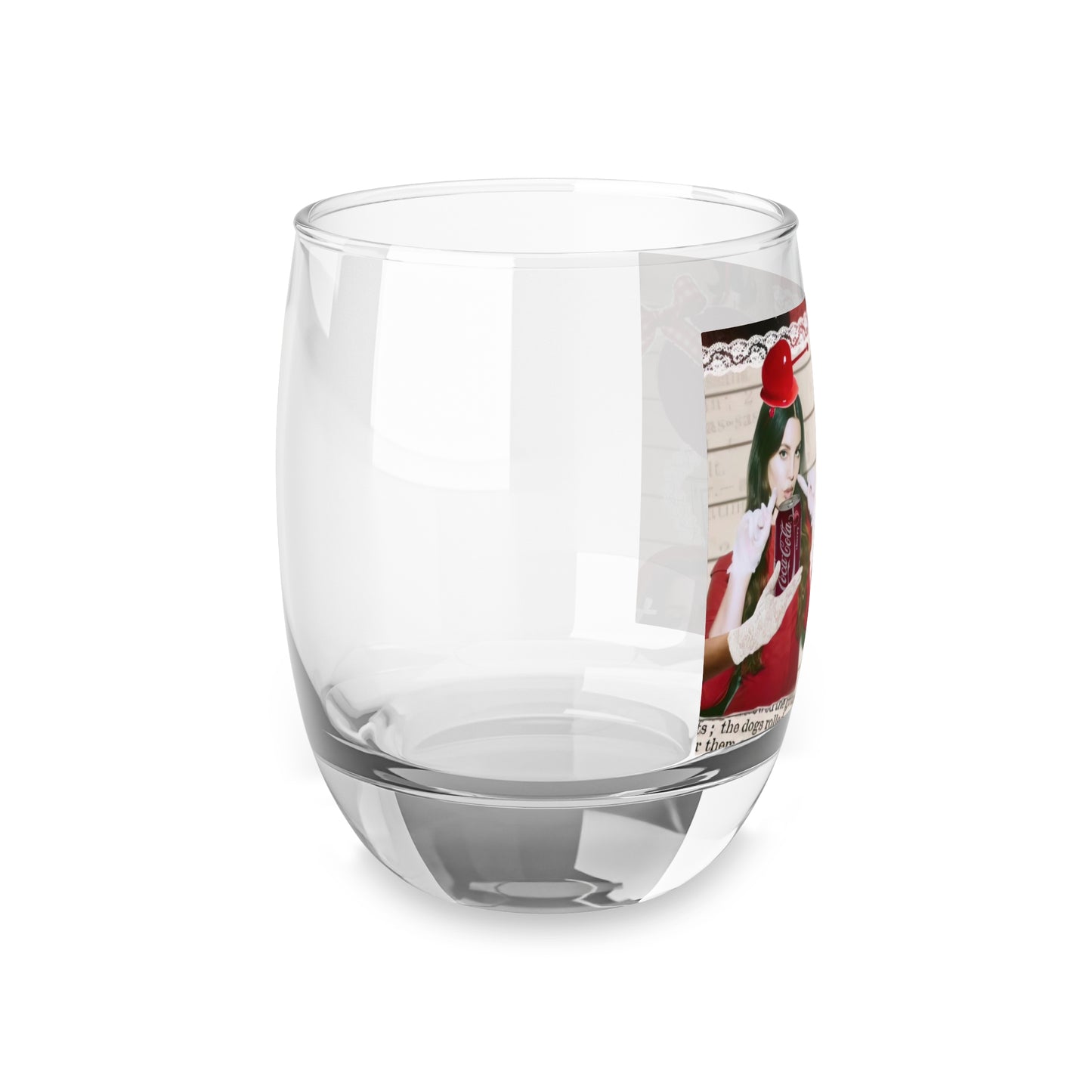 Lana Del Rey Cherry Coke Collage Whiskey Glass