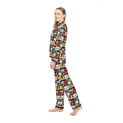 Radiohead Album Cover Collage Women's Satin Pajama Set