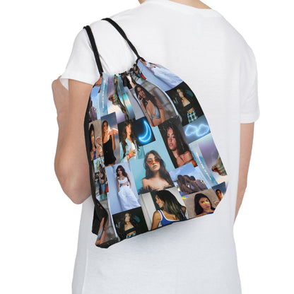 Madison Beer Mind In The Clouds Collage Outdoor Drawstring Bag