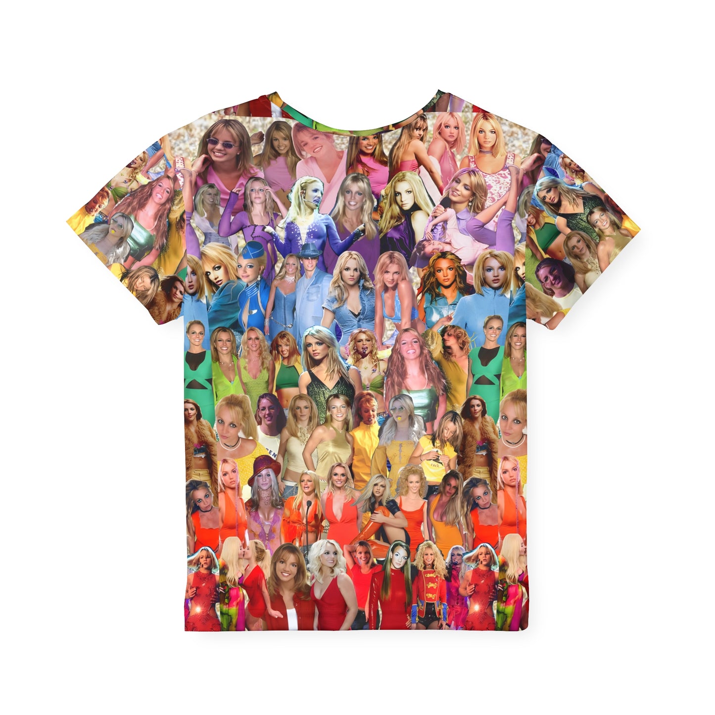 Britney Spears Rainbow Photo Collage Kids Sports Jersey