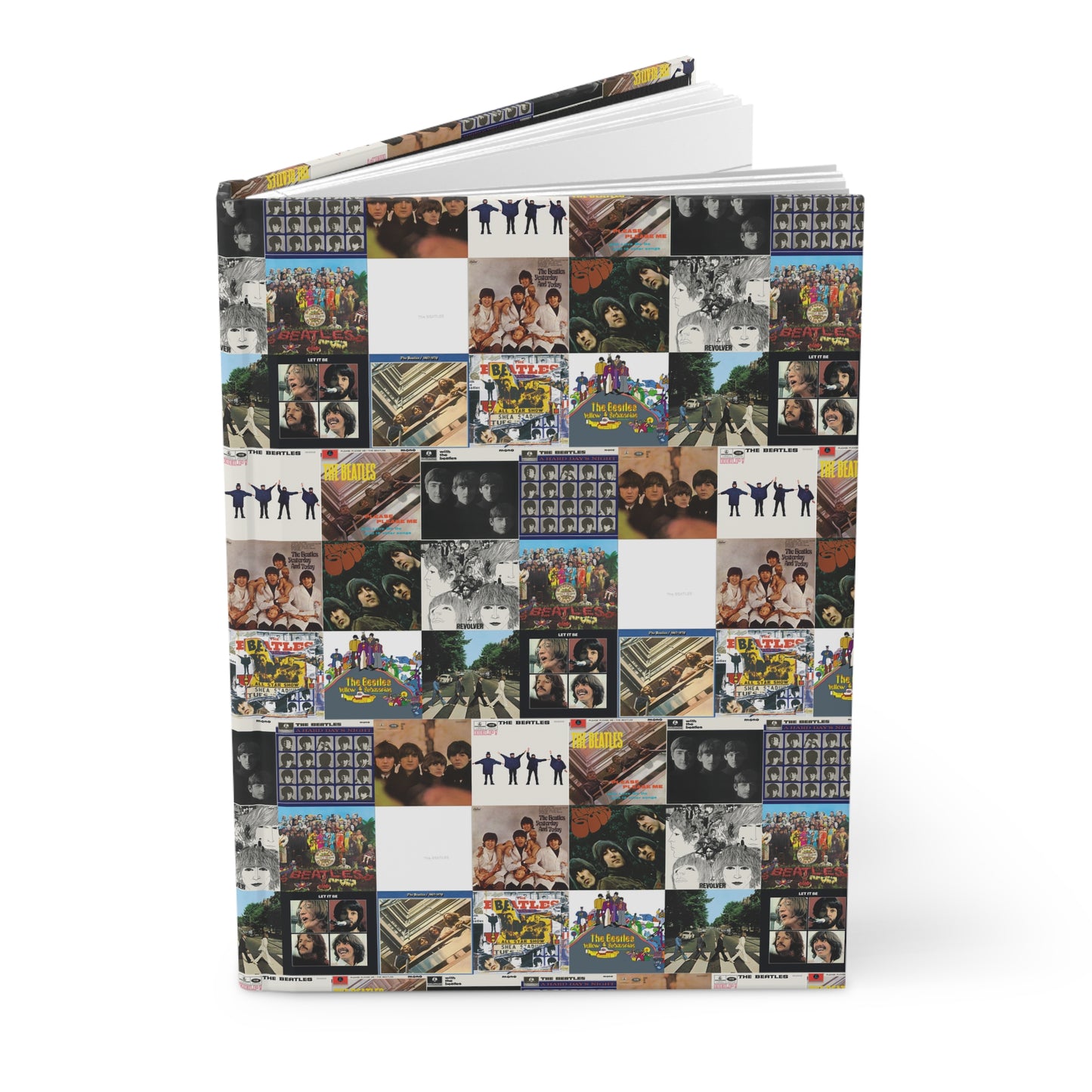 The Beatles Album Cover Collage Hardcover Journal