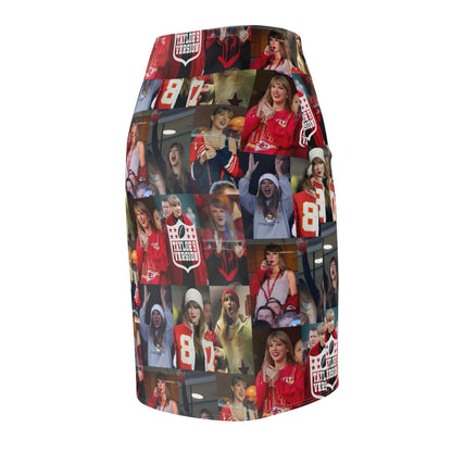 Taylor Swift Chiefs Fan Taylor's Version Women's Pencil Skirt