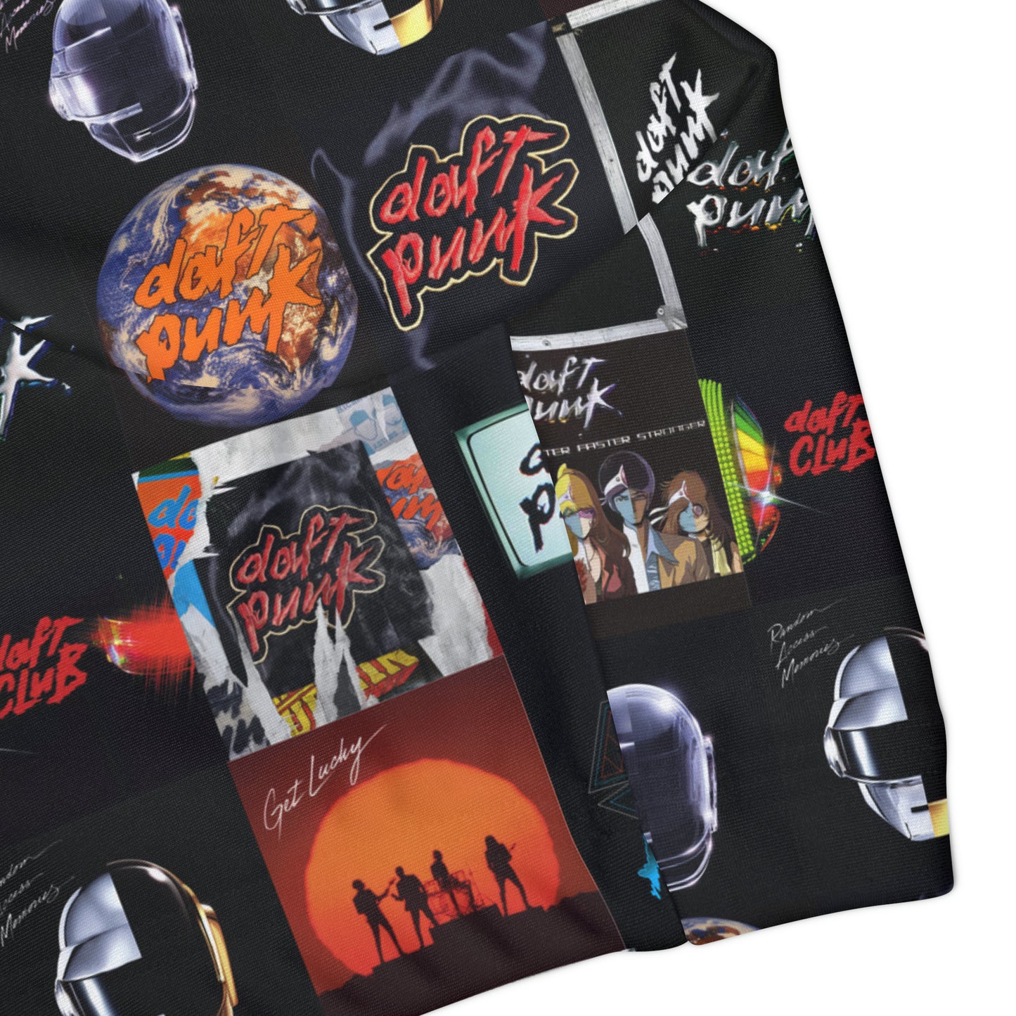 Daft Punk Album Cover Art Collage Girls Two Piece Swimsuit