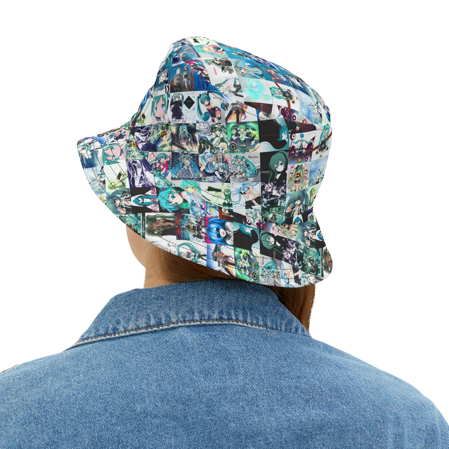 Hatsune Miku Album Cover Collage Bucket Hat