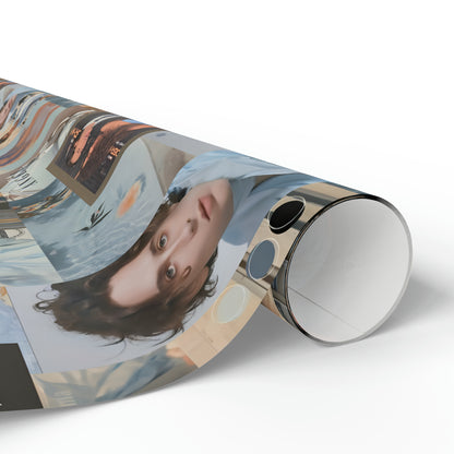 Timothee Chalamet And Zendaya Best Friend Collage Gift Wrapping Paper