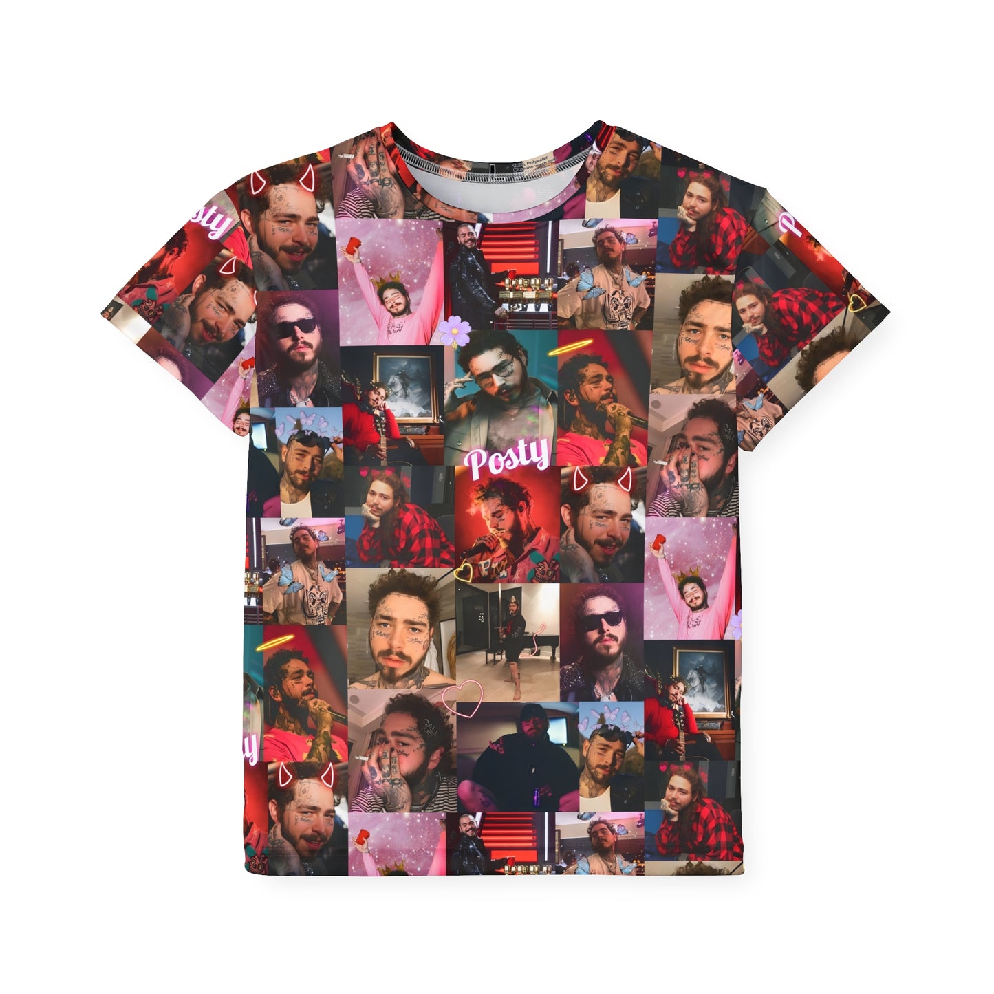 Post Malone Posty Love Photo Collage Kids Sports Jersey