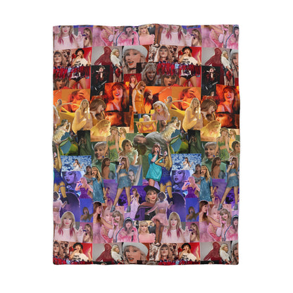 Taylor Swift Rainbow Photo Collage Microfiber Duvet Cover