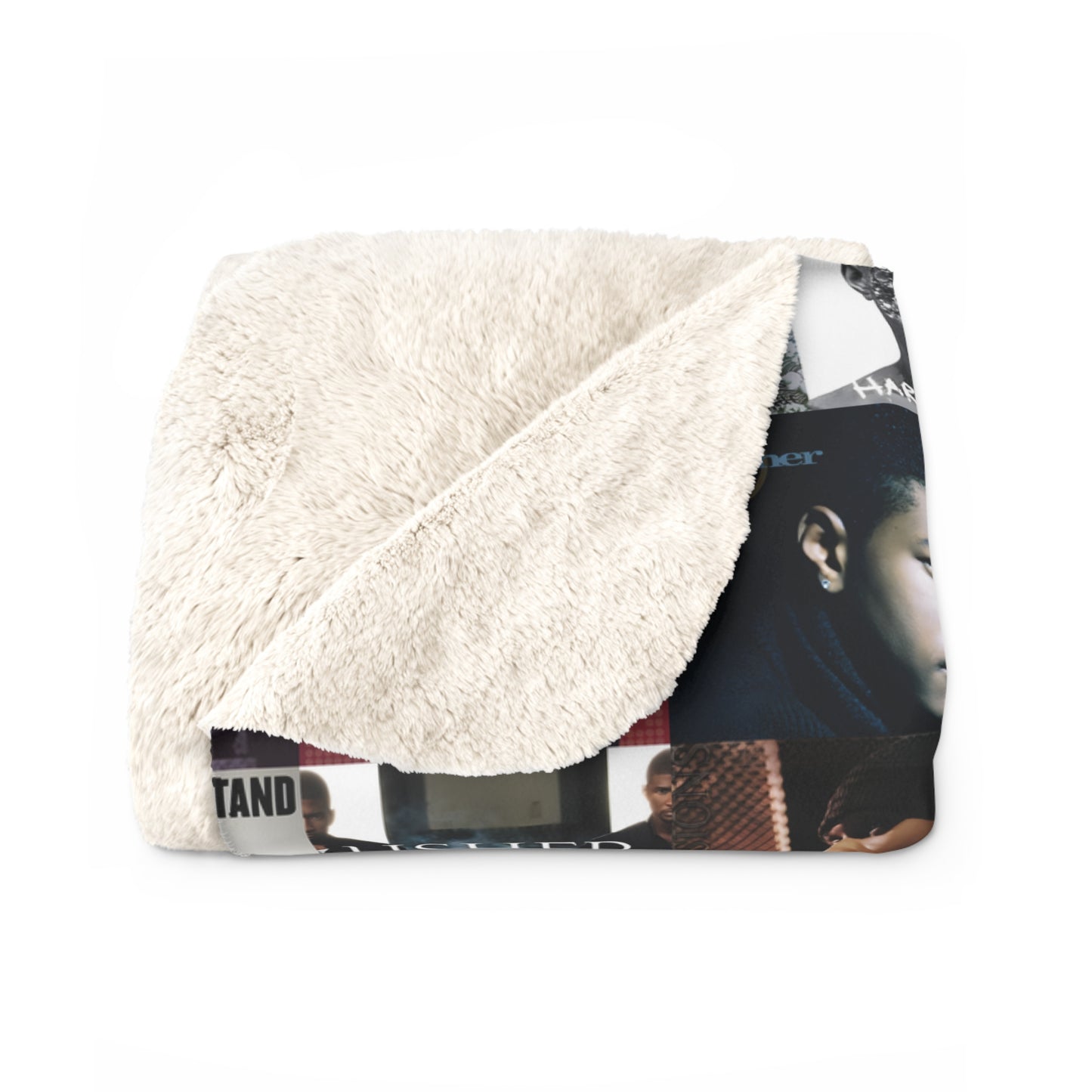 Usher Album Cover Art Mosaic Sherpa Fleece Blanket