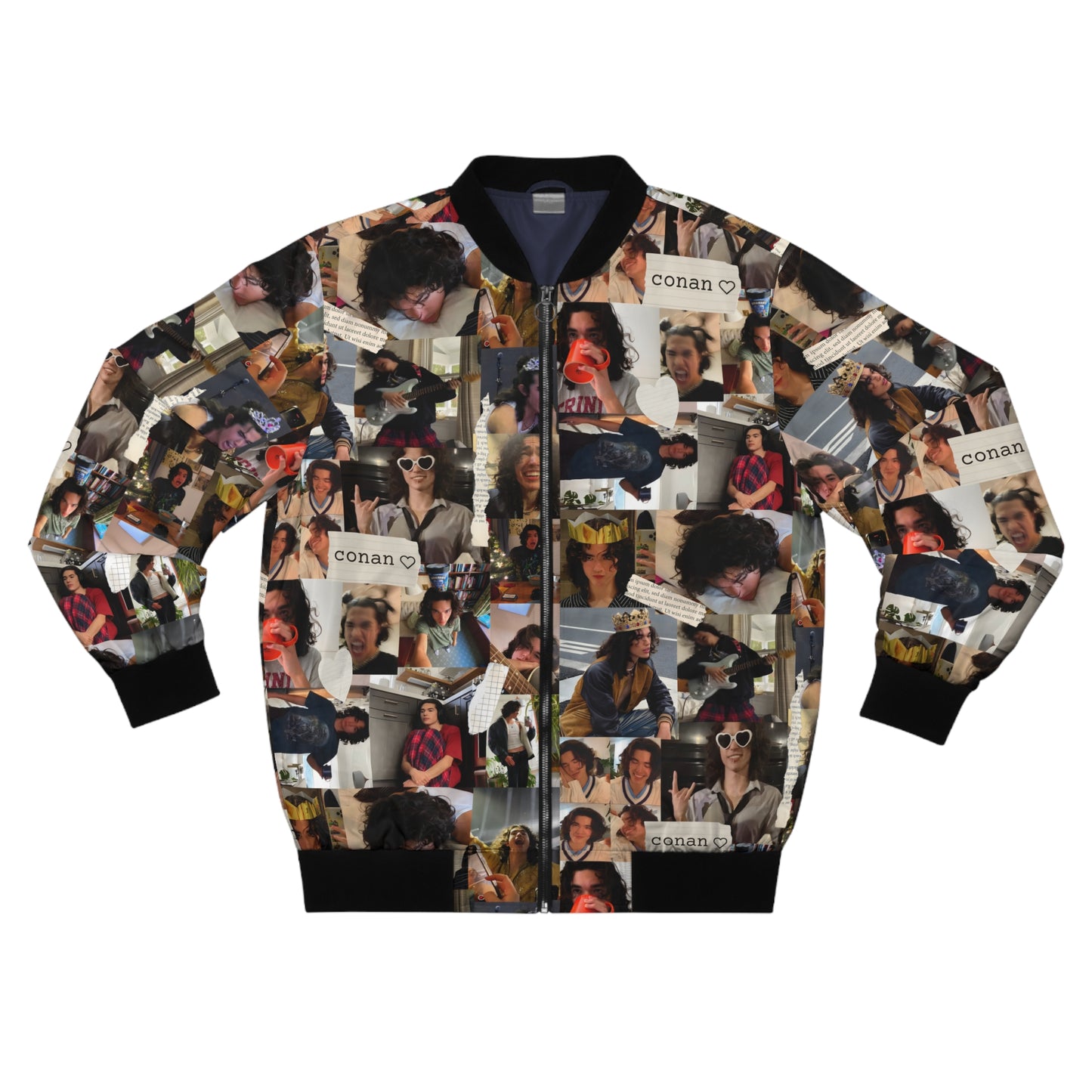 Conan Grey Being Cute Photo Collage Men's Bomber Jacket