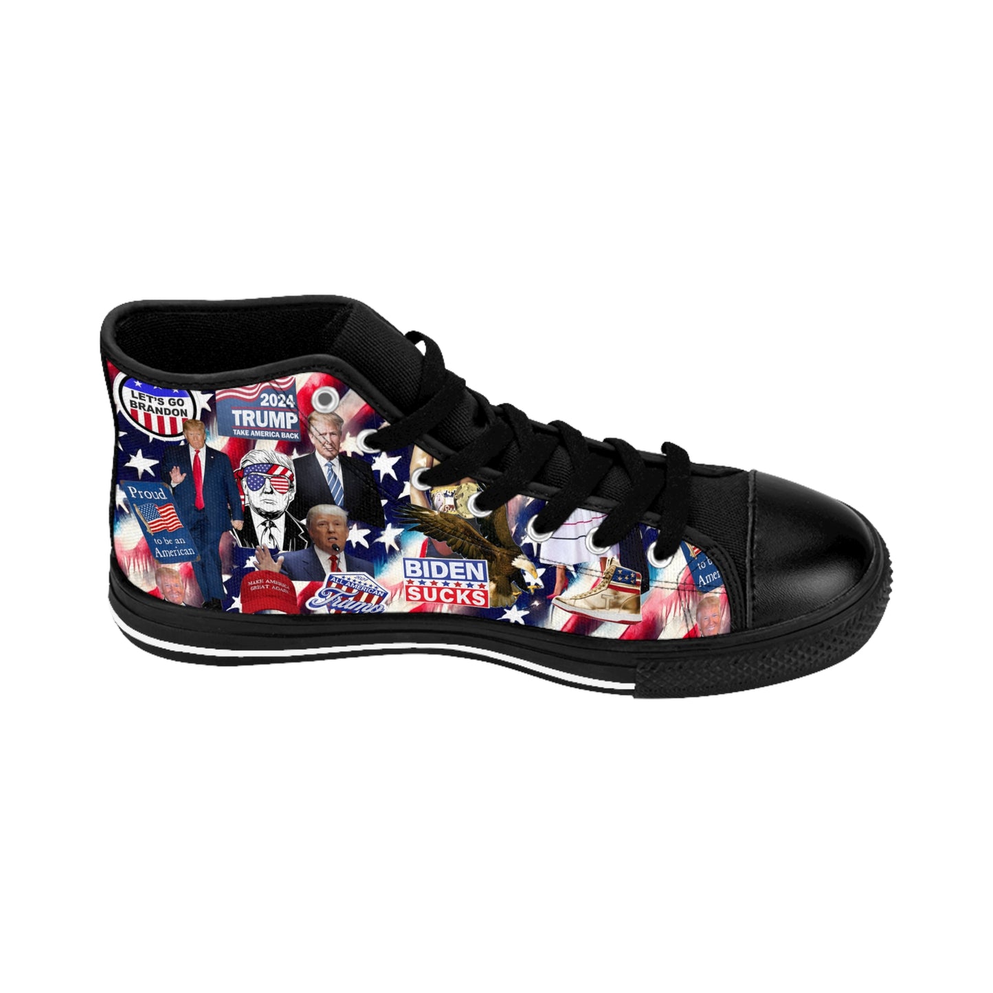 Donald Trump 2024 MAGA Montage Women's Classic Sneakers