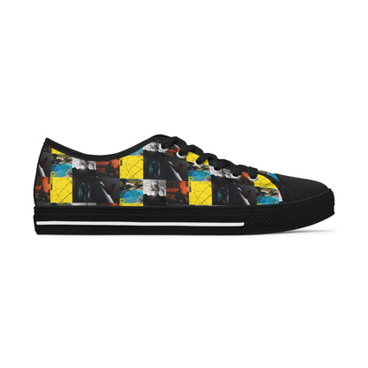 Post Malone Album Art Collage Women's Low Top Sneakers