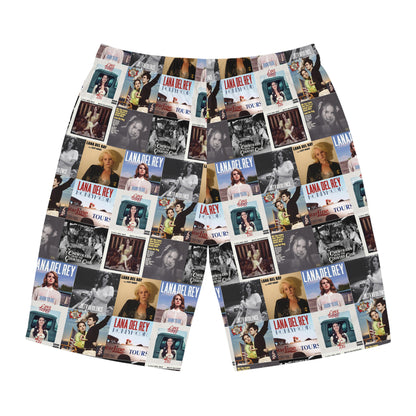 Lana Del Rey Album Cover Collage Men's Board Shorts