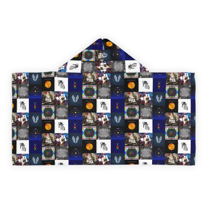 Colplay Album Cover Collage Youth Hooded Towel