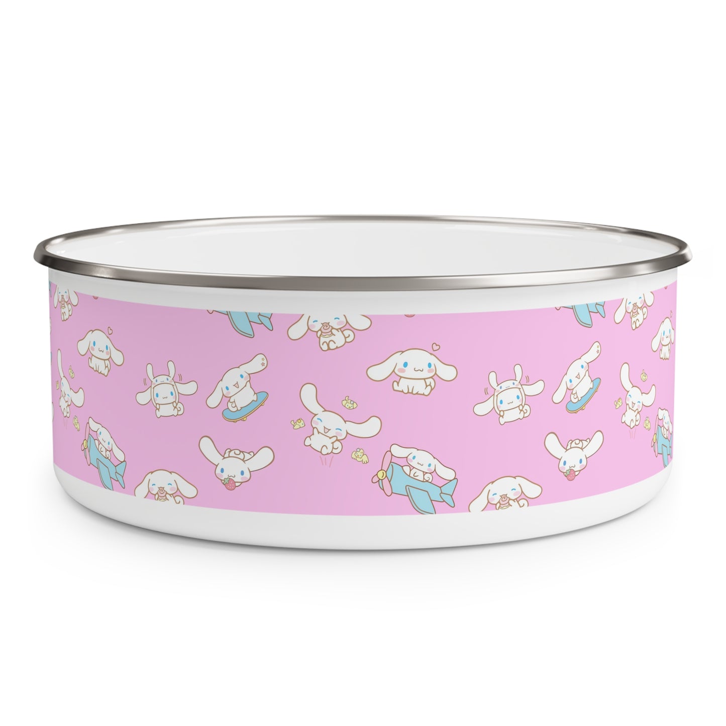 Cinnamoroll Playing Around Pattern Enamel Bowl