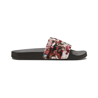 Lana Del Rey Cherry Coke Collage Youth Slide Sandals