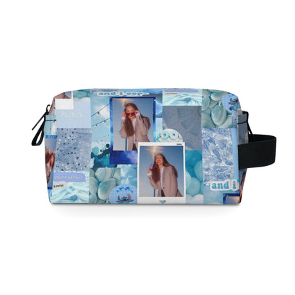 Olivia Rodrigo Light Blue Aesthetic Collage Toiletry Bag