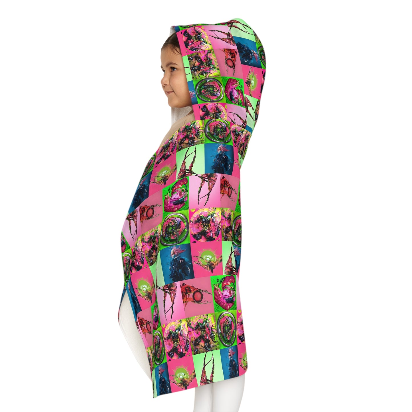 Lady Gaga Dawn of Chromatica Mosaic Youth Hooded Towel