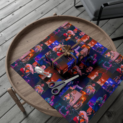 Post Malone Lightning Photo Collage Gift Wrap Paper