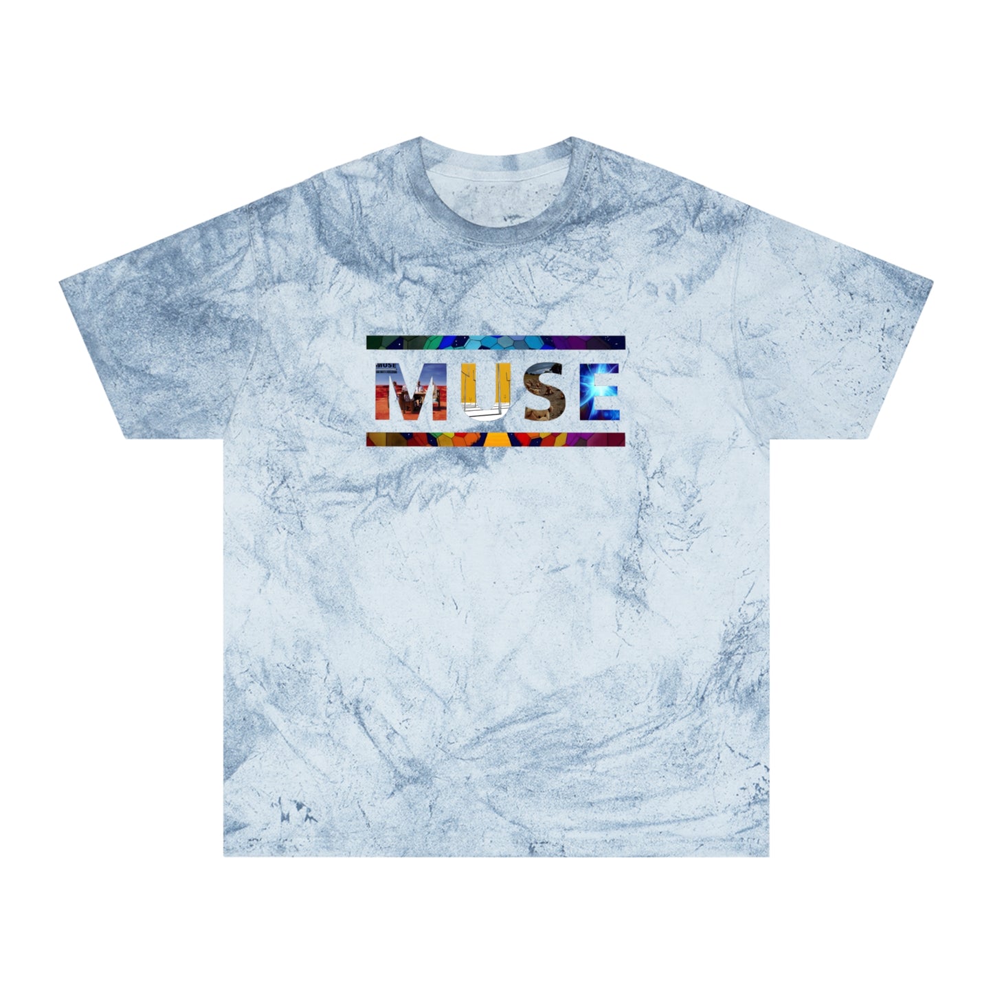 Muse Album Art Letters Unisex Color Blast T-Shirt