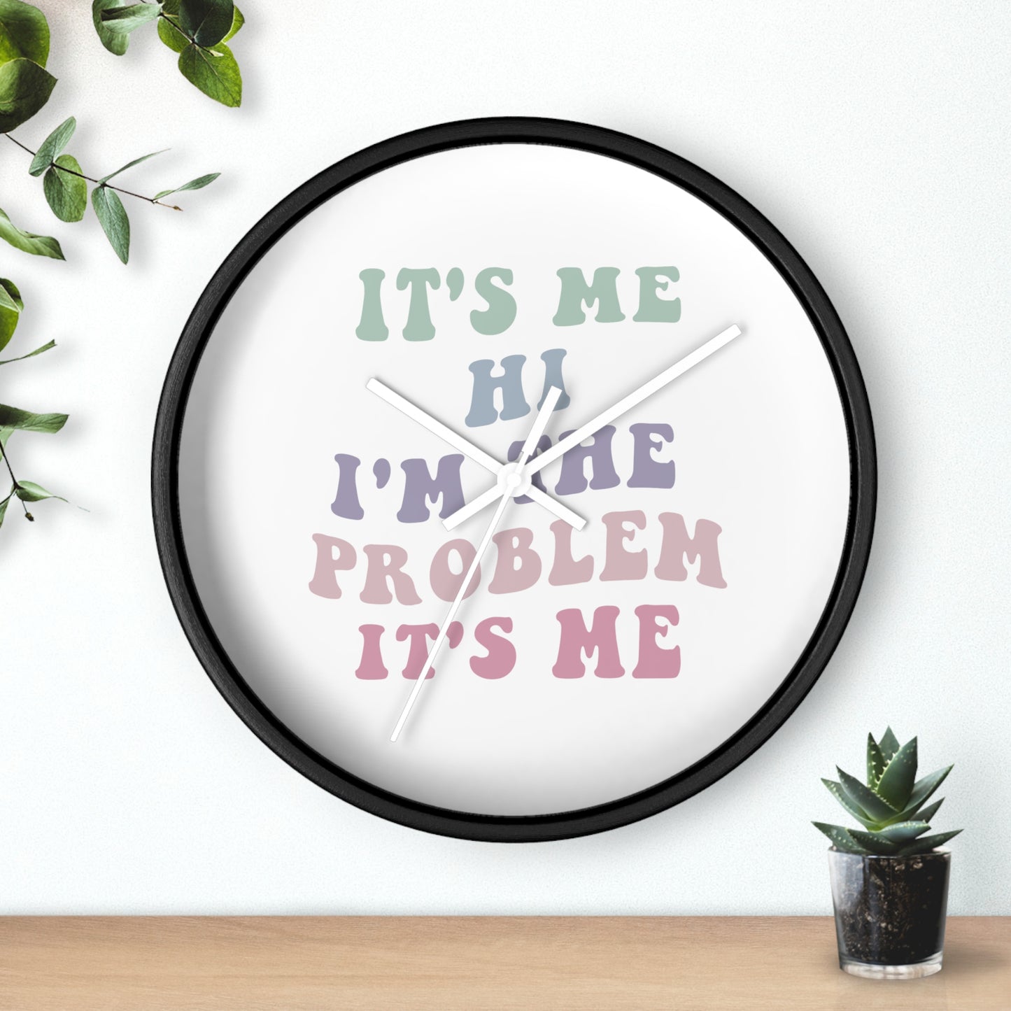 Taylor Swift It's Me Hi Round Wall Clock